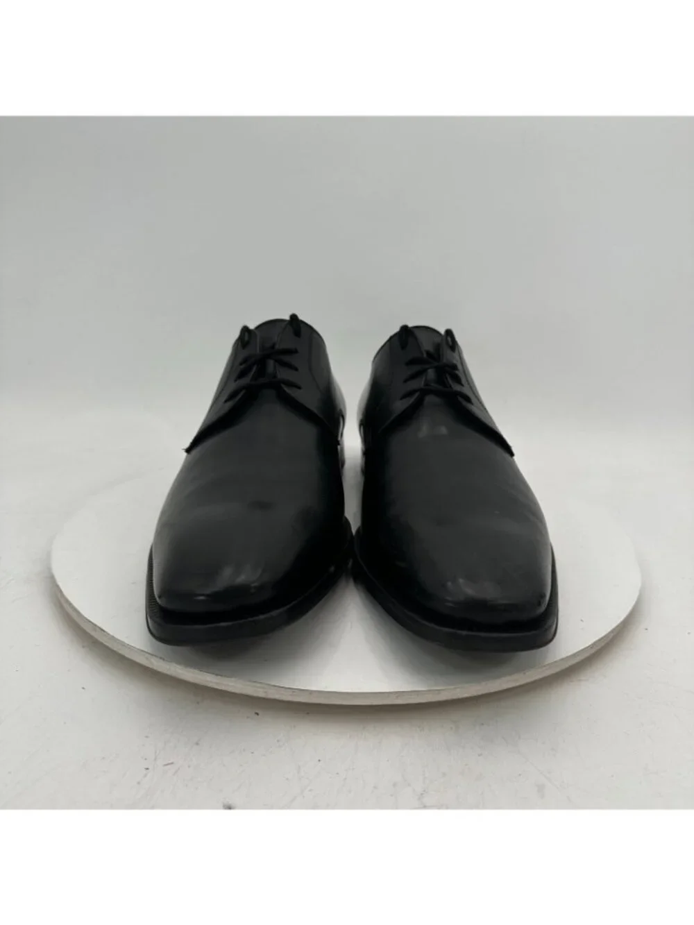 To Boot New York Men Size 9 Black Leather Plain Toe Lace Up Derby Dress Shoes